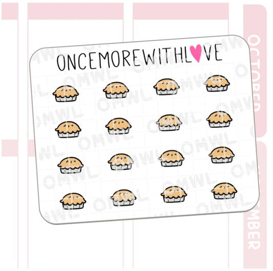Mini - Pie Doodle | Sticker Sheet