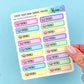 Piggy Bank Savings Tracker | Sticker Sheet