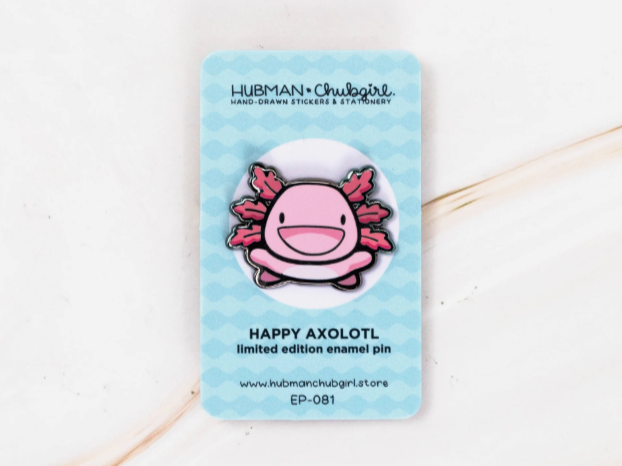 Happy Axolotl | Enamel Pin