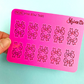 Red FOIL Pink Mini Bow Tabs | Sticker Sheet