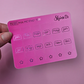 Pink FOIL Mini Monthly Tabs | Sticker Sheet