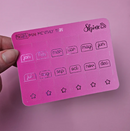 Pink FOIL Mini Monthly Tabs | Sticker Sheet