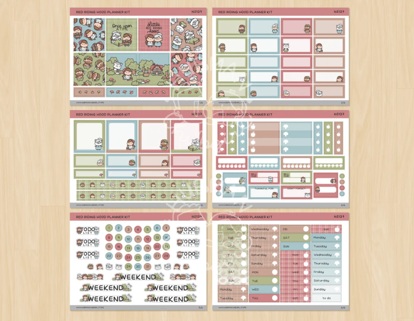 Red Riding Hood | Planner Kit