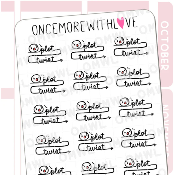 Plot Twist | Sticker Sheet
