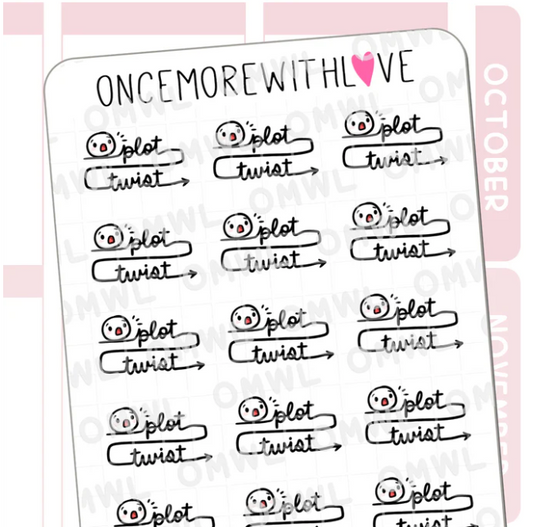 Plot Twist | Sticker Sheet