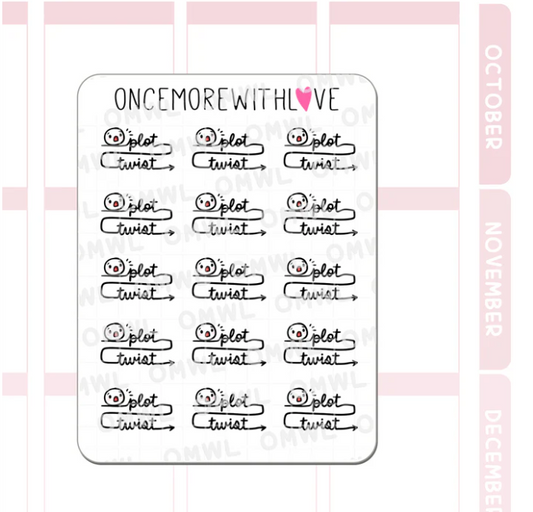 Plot Twist | Sticker Sheet
