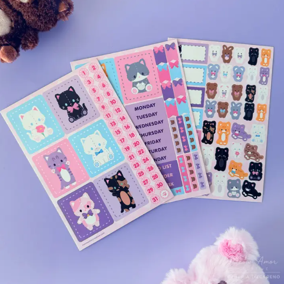 Plushie Cat | Sticker Kit