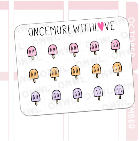 Mini - Popsicle Doodle | Sticker Sheet