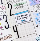 Blank Digital Message Box | Large Sticker Sheet