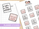 Positivity Notes 6 | Sticker Sheet