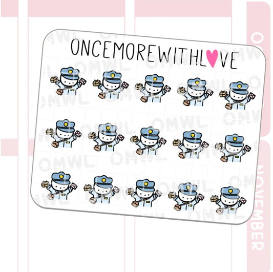 Mini Occupations - Postal Worker | Sticker Sheet