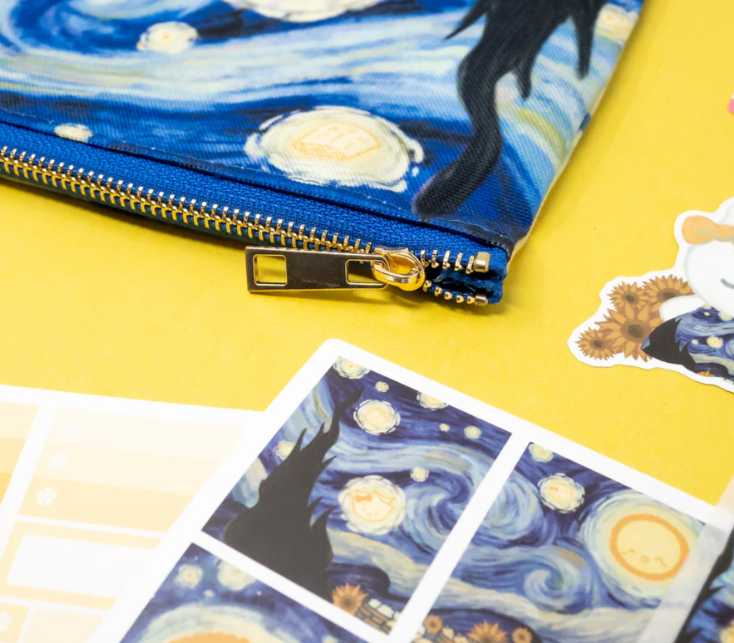 Starry Night | Large Canvas Pouch