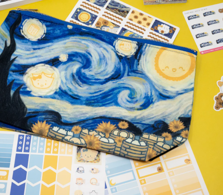 Starry Night | Large Canvas Pouch