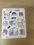 Purple Shimmer | Sticker Sheet