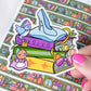Pumpkin Princess Book Stack | Vinyl Sticker