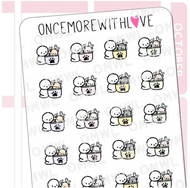 Puppy Bath | Sticker Sheet