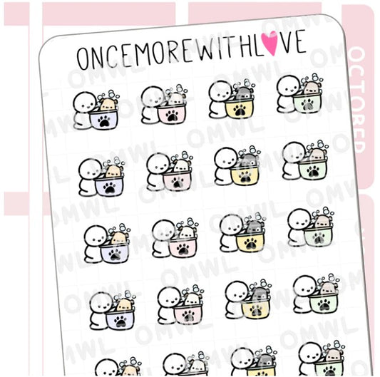 Puppy Bath | Sticker Sheet
