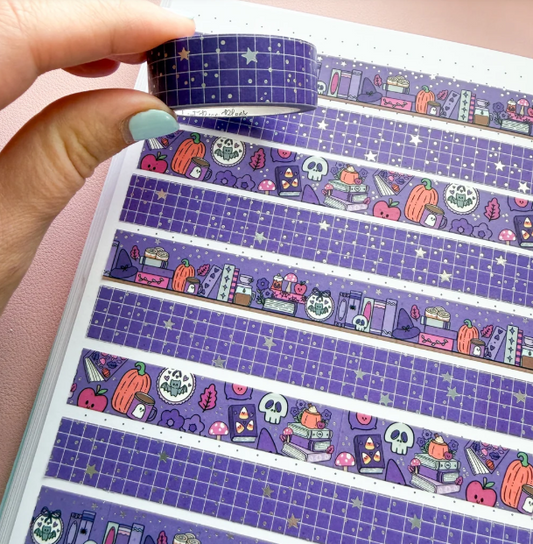 Purple Grid | Washi