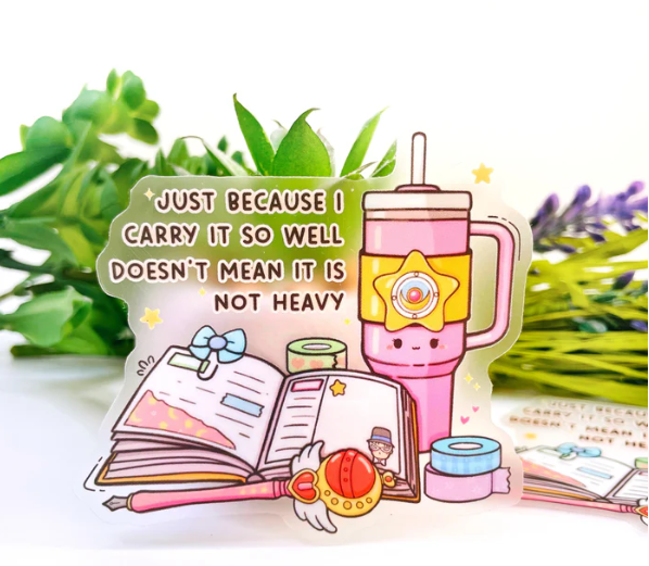 Moon Prism - Quote | Transparent Vinyl Sticker