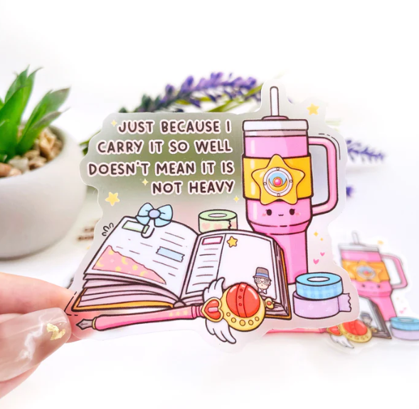 Moon Prism - Quote | Transparent Vinyl Sticker