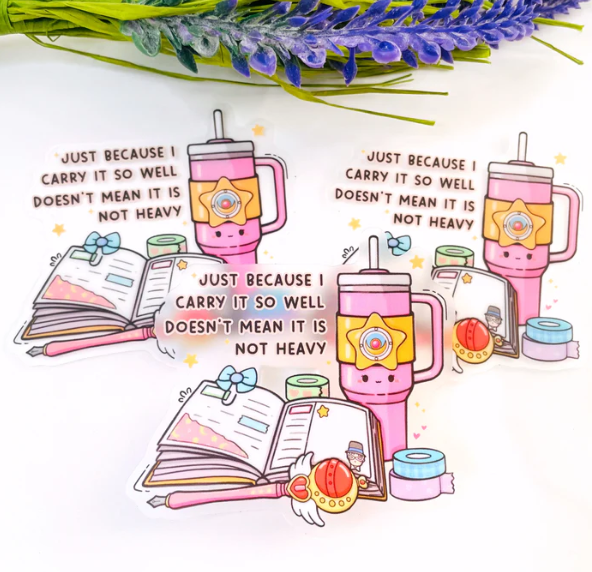 Moon Prism - Quote | Transparent Vinyl Sticker