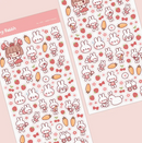 Rabbit Friends | Sticker Sheet