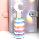 Pastel Rainbow Crescent Moon Cloud Bank | Washi Stand