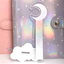 Pastel Rainbow Crescent Moon Cloud Bank | Washi Stand