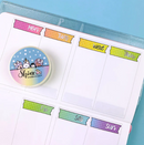 Rainbow Gradient Perforated Date Cover | Washi