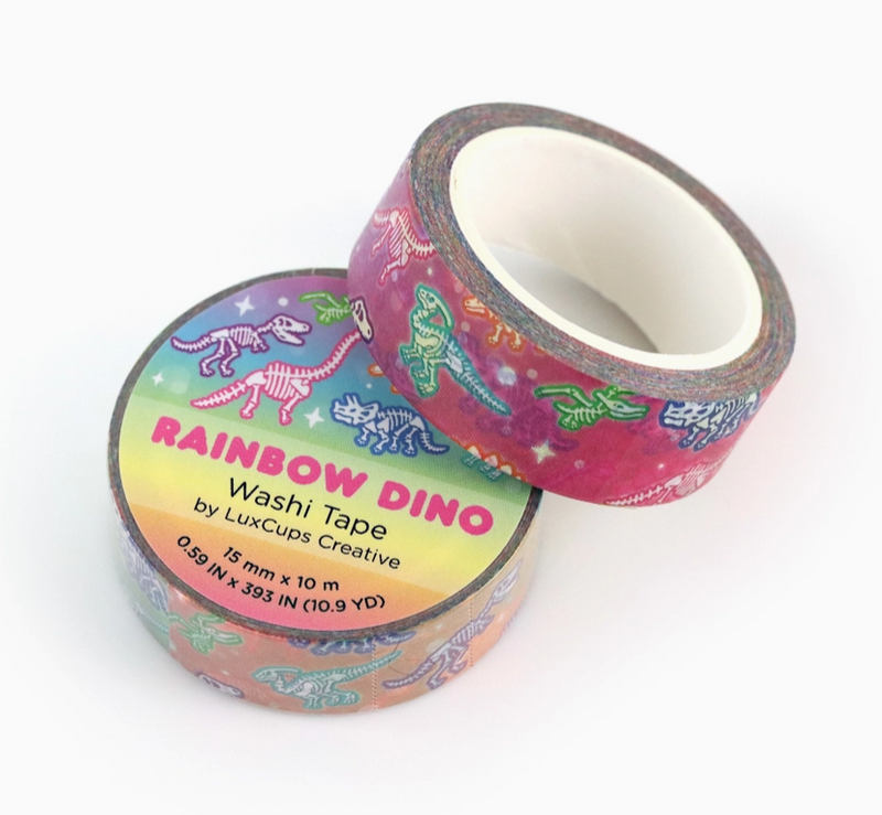 Rainbow Dino | Washi