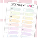 Rainow Flags 3cm | Sticker Sheet