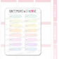 Rainow Flags 3cm | Sticker Sheet
