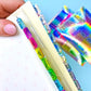 Rainbow HOLO Mini Monthly Tabs | Mini Sheet