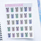 Rainbow Not Today Bears | Sticker Sheet