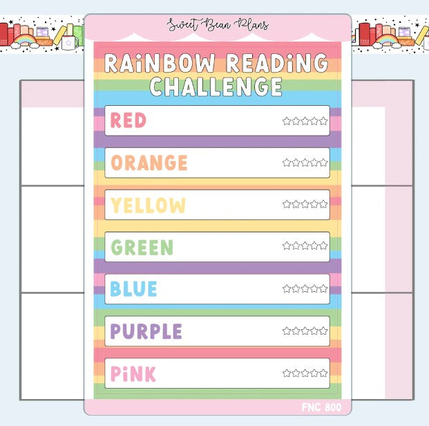 Rainbow Reading Challenge | Large Sticker