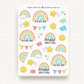 Motivational Rainbows | Sticker Sheet