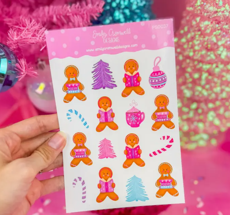 Reading Gingerbread | Sticker Sheet