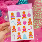 Reading Gingerbread | Sticker Sheet