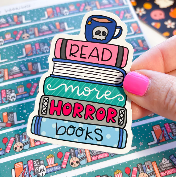 Read More Horror Books | Vinyl Sticker – Stickie Planning