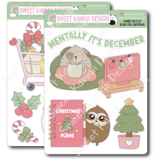 Kawaii - Ready For Christmas | Jumbo Deco Stickers