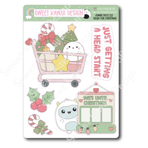Kawaii - Ready For Christmas | Jumbo Deco Stickers