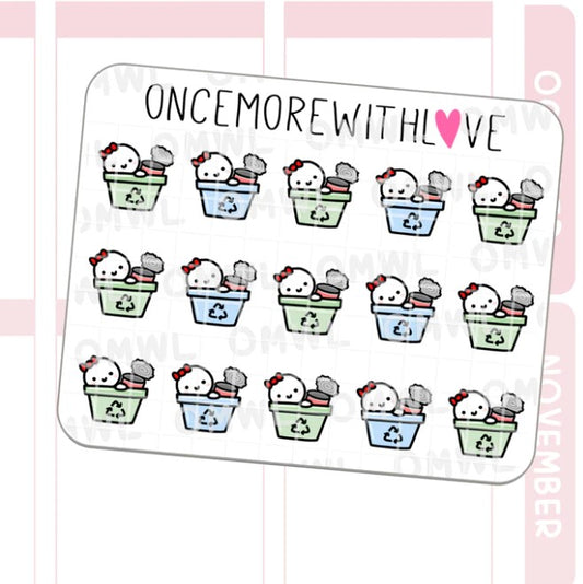 Mini - Recycling Chores | Sticker Sheet