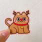 Reindeer Cat | Vinyl Sticker