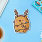 Reindeer Bear | Vinyl Sticker