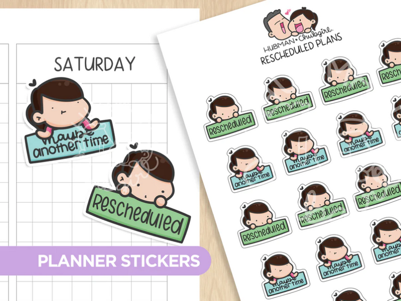 Rescheduled Plans | Sticker Sheet