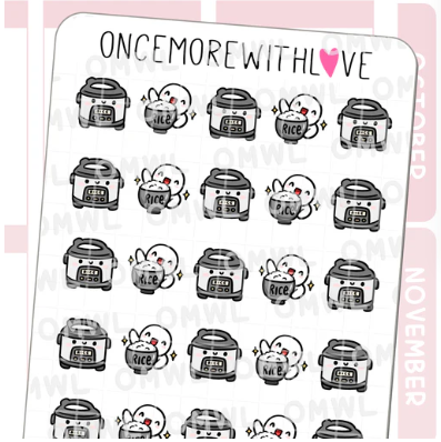 Rice Lover Munchkins | Sticker Sheet