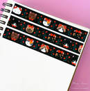 Romantic Cats Black | Washi
