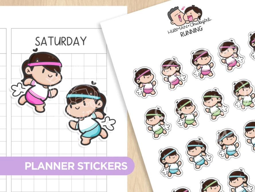 Running | Sticker Sheet