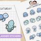 Squiggly Swimming Friends | Sticker Sheet