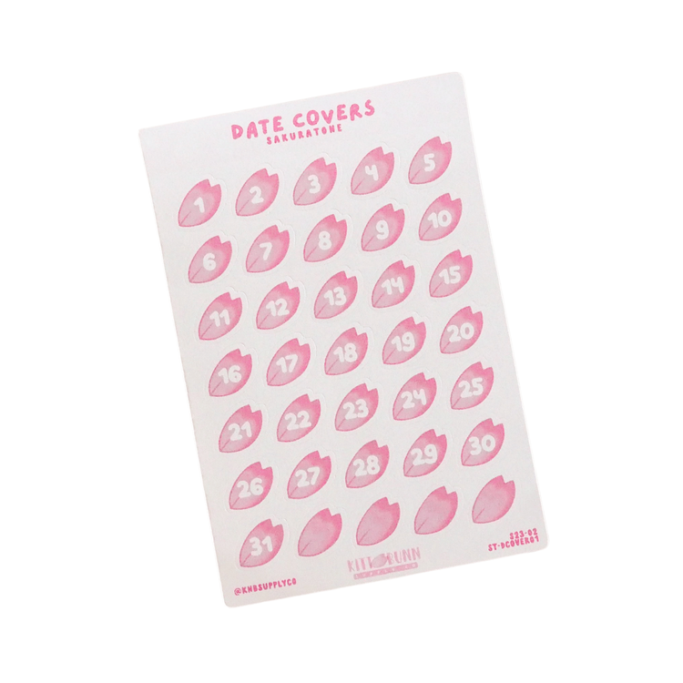 Sakura Date Covers | Sticker Sheet